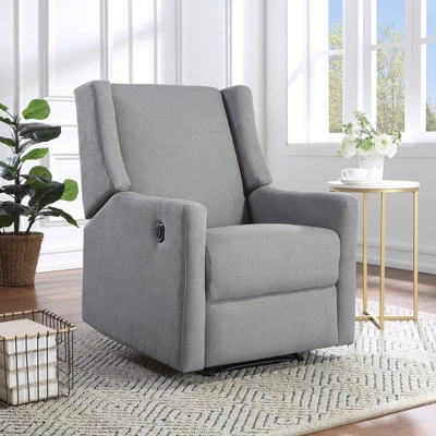 Suite Bebe Pronto Power Recliner Accent Chair - Oyster Gray Fabric 1 Suite Bebe Pronto Power Recliner Accent Chair - Oyster Gray Fabric