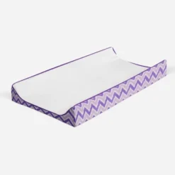 Bacati - MixNMatch Purple White Changing Pad Cover -Baby Trend Store GUEST 53c93703 9ede 4203 be3b de3ef087fbe7