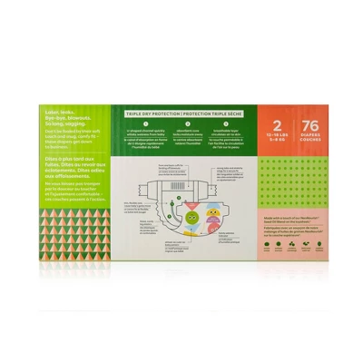 Babyganics Disposable Diapers Box - Size 2 - 76ct 1 Babyganics Disposable Diapers Box - Size 2 - 76ct