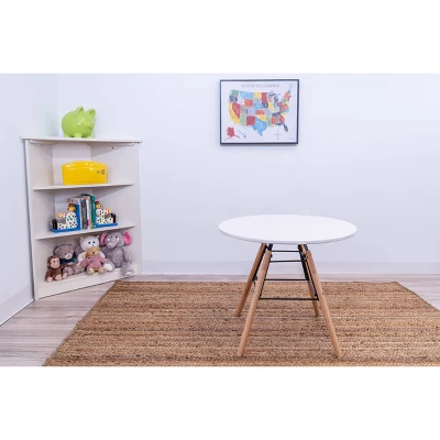 3pc Modern Kids' Table And Chair Set With Beech Legs Pink - Gift Mark 2 3pc Modern Kids' Table And Chair Set With Beech Legs Pink - Gift Mark - Image 2