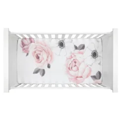 Lambs & Ivy Floral Garden Watercolor/Pink Linen 5-Piece Baby Crib Bedding Set -Baby Trend Store GUEST 56f82b35 8be5 4bd1 8351 e3e09012c474