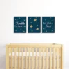 Big Dot Of Happiness Twinkle Twinkle Little Star - Baby Boy Nursery Wall Art & Kids Room Decorations - Gift Ideas - 7.5 X 10 Inches - Set Of 3 Prints