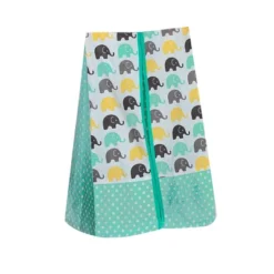 Bacati - Elephants Mint/Yellow/Gray 4 Pc Crib Bedding Set With Diaper Caddy -Baby Trend Store GUEST 638a38ca 8c04 47ea 98dd 276e6a8fb819