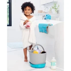 Skip Hop Moby Stowaway Bath Toy Bucket - Gray -Baby Trend Store GUEST 63ee562e ee5d 4f76 8066 d96ea43a28e1