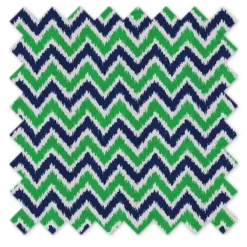 Bacati - Chevron Ikat Navy Green 100 Percent Cotton Universal Baby US Standard Crib Or Toddler Bed Fitted Sheet -Baby Trend Store GUEST 6856c724 87b9 42c1 a807 db01ef78b426