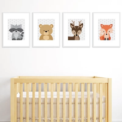Big Dot Of Happiness Woodland Creatures - Unframed Forest Animals Nursery And Kids Room Linen Paper Wall Art - Set Of 4 - Artisms - 8 X 10 Inches 1 Big Dot Of Happiness Woodland Creatures - Unframed Forest Animals Nursery And Kids Room Linen Paper Wall Art - Set Of 4 - Artisms - 8 X 10 Inches