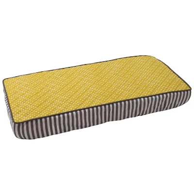 Bacati - Dots/Pin Stripes Yellow Pin Dots Changing Pad Cover 7 Bacati - Dots/Pin Stripes Yellow Pin Dots Changing Pad Cover - Image 7