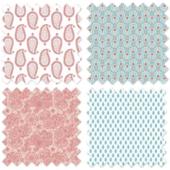 Bacati - Sophia Paisley Aqua/Coral 3 Layer Crib/Toddler Bed Skirt -Baby Trend Store GUEST 70d08d04 50b6 47d5 8dca d81964fb3b85