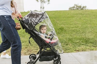 Inglesina Quid Stroller Rain Cover & Shield - Waterproof, Lightweight & Compact - Accessory For Cold Weather, Wind, Winter, Summer & Travel - Clear 2 Inglesina Quid Stroller Rain Cover & Shield - Waterproof, Lightweight & Compact - Accessory For Cold Weather, Wind, Winter, Summer & Travel - Clear - Image 2