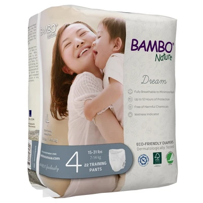 Bambo Nature Dream Toddler Toddler Training Pants Size 4 15 To 31 Lbs. 1000016929, 220 Ct 2 Bambo Nature Dream Toddler Toddler Training Pants Size 4 15 To 31 Lbs. 1000016929, 220 Ct - Image 2