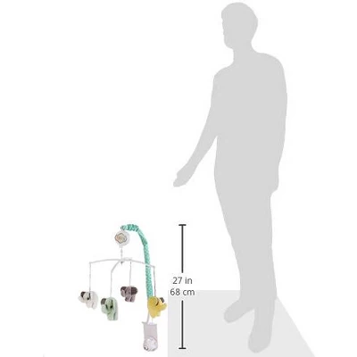 Bacati - Elephants Mint/Yellow/Grey Musical Mobile 1 Bacati - Elephants Mint/Yellow/Grey Musical Mobile