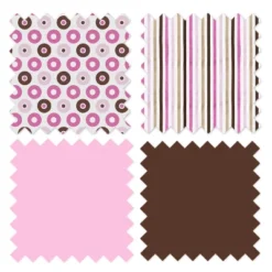 Bacati - Mod Dots Stripes Pink Fuschia Beige Chocolate 4 Pc Crib Bedding Set With Diaper Caddy -Baby Trend Store GUEST 779f7bc1 5a10 4b07 be72 77fa5c0e1f35