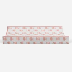 Bacati - Olivia Coral Feathers Quilted Muslin Changing Pad Cover -Baby Trend Store GUEST 795c3c9d fe52 491c 82e0 e00f90165683