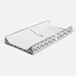 Bacati - MixNMatch Gray White Changing Pad Cover