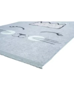 Mother Ruggers Cats Meow Machine Washable Colorful Kid's Rug