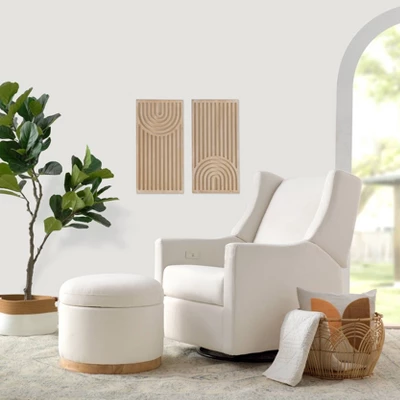 Babyletto Naka Storage Ottoman With Light Wood Base - Greenguard Gold Certified 4 Babyletto Naka Storage Ottoman With Light Wood Base - Greenguard Gold Certified - Image 4