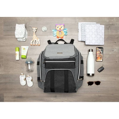 Baby Brezza Changing Station Diaper Bag - Gray 6 Baby Brezza Changing Station Diaper Bag - Gray - Image 6