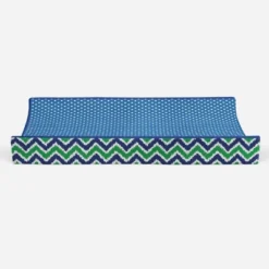Bacati - MixNMatch Blue/Green Pin Dots Changing Pad Cover -Baby Trend Store GUEST 7e6e4055 688c 4abf 8f3d 4c01008d49b7