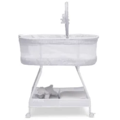Delta Children Curve Bassinet - White And Gray -Baby Trend Store GUEST 7e769cb0 3c30 4933 9c4e f931c578d709
