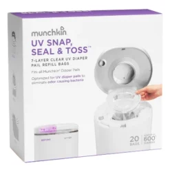 Munchkin UV Snap, Seal & Toss Diaper Pail Refill Bags - 20pk -Baby Trend Store GUEST 7ea26b08 72b1 4bd3 9506 587a1517ca34