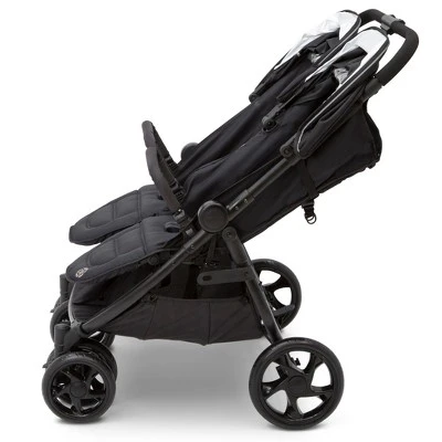 Jeep Destination Ultralight Side X Side Double Stroller By Delta Children - Midnight Black 2 Jeep Destination Ultralight Side X Side Double Stroller By Delta Children - Midnight Black - Image 2