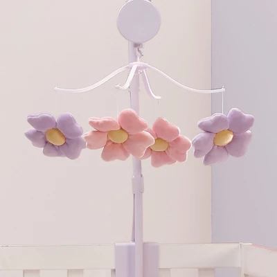 Bedtime Originals Lavender Floral Musical Baby Crib Mobile Soother Toy 6 Bedtime Originals Lavender Floral Musical Baby Crib Mobile Soother Toy - Image 6