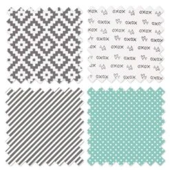 Bacati - Love Gray Mint 3 Pc Crib Bedding Set -Baby Trend Store GUEST 8caa0f54 d499 4262 a94c 46b81b8ebf45