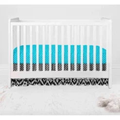 Bacati - Love Black Turquoise 4 Pc Crib Bedding Set With Diaper Caddy 12 Bacati - Love Black Turquoise 4 Pc Crib Bedding Set With Diaper Caddy -Baby Trend Store GUEST 8d03976c 156e 46d5 8c29 0f6f4c7bf7ee