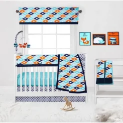 Bacati - Liam Boys Aqua/Orange/Navy Musical Mobile -Baby Trend Store GUEST 8d3f4618 9805 42d3 861e de49fb4c285d