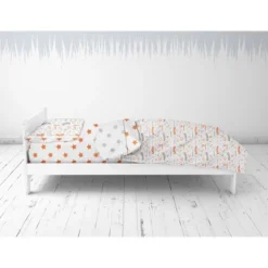 Bacati - Basketball Orange/Gray Muslin 4 Pc Toddler Bedding Set -Baby Trend Store GUEST 904f957c 2e8c 43a0 82be a194ebef6303