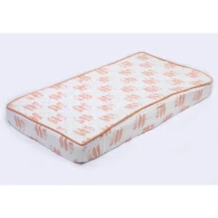 Bacati - Olivia Coral Feathers Quilted Muslin Changing Pad Cover -Baby Trend Store GUEST 91f2fb9b ebfa 4ba7 9a49 e87b5db45afa