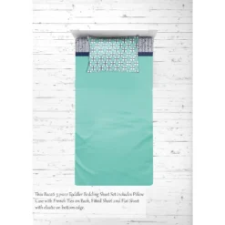 Bacati - Noah Mint Navy 3 Pc Toddler Bed Sheet Set -Baby Trend Store GUEST 9255a643 6795 4f70 9674 b82109c5ddcc