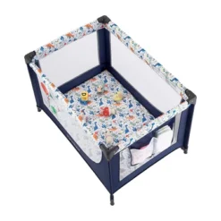 Pamo Babe Travel Foldable Portable Bassinet Baby Infant Comfortable Play Yard Crib Cot With Soft Mattress, Breathable Mesh Walls, And Carry Bag, Blue -Baby Trend Store GUEST 925a30d6 0aa1 4636 a390 54e1f4e3c399