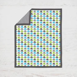 Bacati - Elephants Aqua/Lime/Gray 10 Pc Crib Bedding Set With Long Rail Guard Cover -Baby Trend Store GUEST 94bd24cc 731e 4a9d 9c56 851b6260c99d