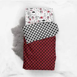 Bacati - Lumberjack Red Black 5 Pc Toddler Bedding Set -Baby Trend Store GUEST 96afa610 f16f 4d23 aa9e bf22f4ad426e