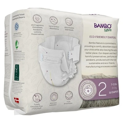Bambo Nature Dream Disposable Diapers, Eco-Friendly, Size 2 1 Bambo Nature Dream Disposable Diapers, Eco-Friendly, Size 2