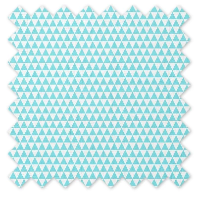 Bacati - Liam Aqua Triangles Quilted Muslin Changing Pad Cover 8 Bacati - Liam Aqua Triangles Quilted Muslin Changing Pad Cover - Image 8