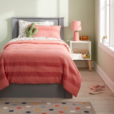 Waffle Striped Kids' Comforter Set - Pillowfort™ 1 Waffle Striped Kids' Comforter Set - Pillowfort™