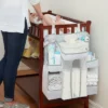 L.A. Baby Diaper Caddy And Nursery Organizer For Baby's Essentials - White