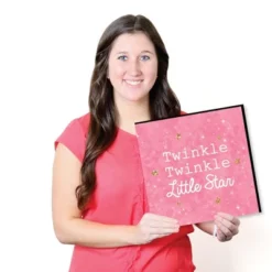 Big Dot Of Happiness Pink Twinkle Twinkle Little Star - Kids Room, Nursery & Home Decor - 11 X 11 Inches Wall Art - Set Of 4 Prints For Baby's Room -Baby Trend Store GUEST 9e95bf63 2a16 4b7d 953a 6cf525b2a60f