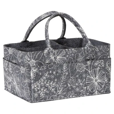 Sammy & Lou Printed Felt Storage Caddy - Floral 1 Sammy & Lou Printed Felt Storage Caddy - Floral