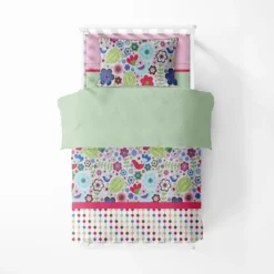 Bacati - Botanical Pink Multicolor 3 Pc Toddler Sheet Set -Baby Trend Store GUEST a054eab1 c9cb 4c36 a849 2f1561802415