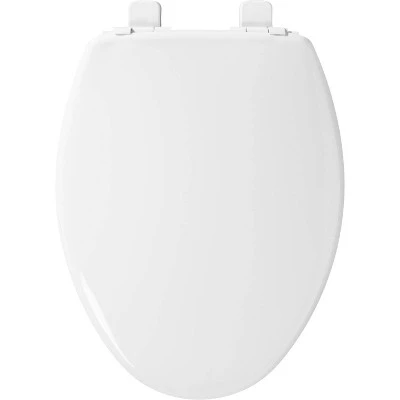 Mayfair By Bemis Little2Big Never Loosens Elongated Plastic Children's Potty Training Toilet Seat With Slow Close Hinge - White 5 Mayfair By Bemis Little2Big Never Loosens Elongated Plastic Children's Potty Training Toilet Seat With Slow Close Hinge - White - Image 5