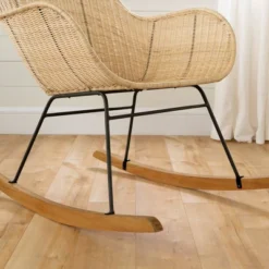 South Shore Balka Rocking Accent Chair - Rattan -Baby Trend Store GUEST a4f55541 afa8 48a9 9d42 a1eb825db571