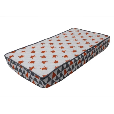 Bacati - Playful Fox Quilted Changing Pad Cover -Traingles In Gussett 7 Bacati - Playful Fox Quilted Changing Pad Cover -Traingles In Gussett - Image 7