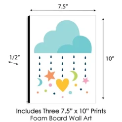 Big Dot Of Happiness Colorful Children's Decor - Alphabet Nursery Wall Art And Rainbow Cloud Kids Room Decor - 7.5 X 10 Inches - Set Of 3 Prints -Baby Trend Store GUEST a78e8a16 f29c 4986 81fb 69b1477479b0