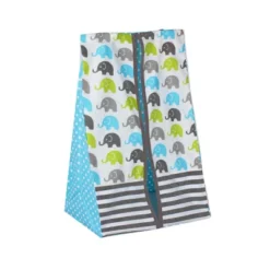 Bacati - Elephants Aqua/Lime/Gray 10 Pc Crib Bedding Set With Long Rail Guard Cover -Baby Trend Store GUEST a8e78032 83b2 4573 bd73 cca1ff825b3b