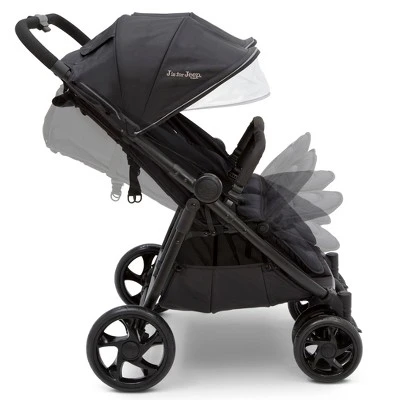 Jeep Destination Ultralight Side X Side Double Stroller By Delta Children - Midnight Black 3 Jeep Destination Ultralight Side X Side Double Stroller By Delta Children - Midnight Black - Image 3