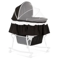 Dream On Me Lacy Portable 2-in-1 Bassinet, Black -Baby Trend Store GUEST aef081cb 834c 4c17 a414 47b22e80c529