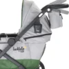 Larktale Caravan Coupe - Compact 2-Seater Stroller Wagon With Small Fold - Adjustable Canopies Included - Gray/Green